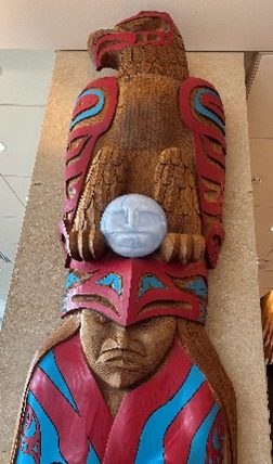 Eagle Story Pole public artwork
