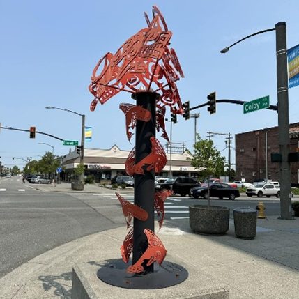 Transformation of a Seawolf public artwork